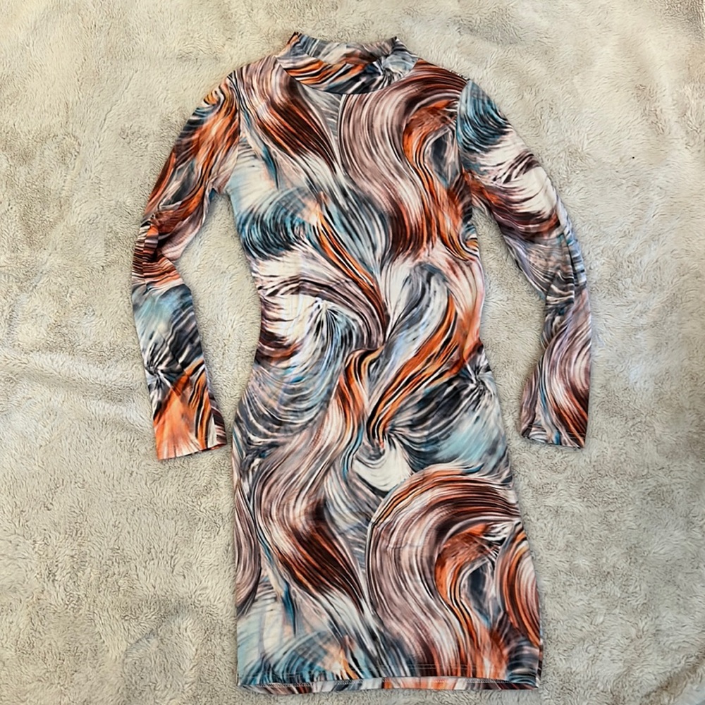 Fitted stretchy mini dress, Fashion Nova, fits like a small/medium